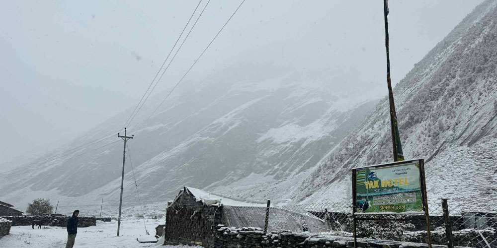 मनास्लु क्षेत्रमा पर्यटकलाई उद्धारमा समस्या
