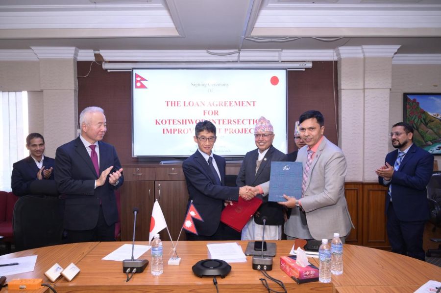 कोटेश्वर फ्लाइओभर र सुरुङमार्ग बनाउन जाइकासँग ३१ अर्ब ७६ कराेड ऋण सम्झौता