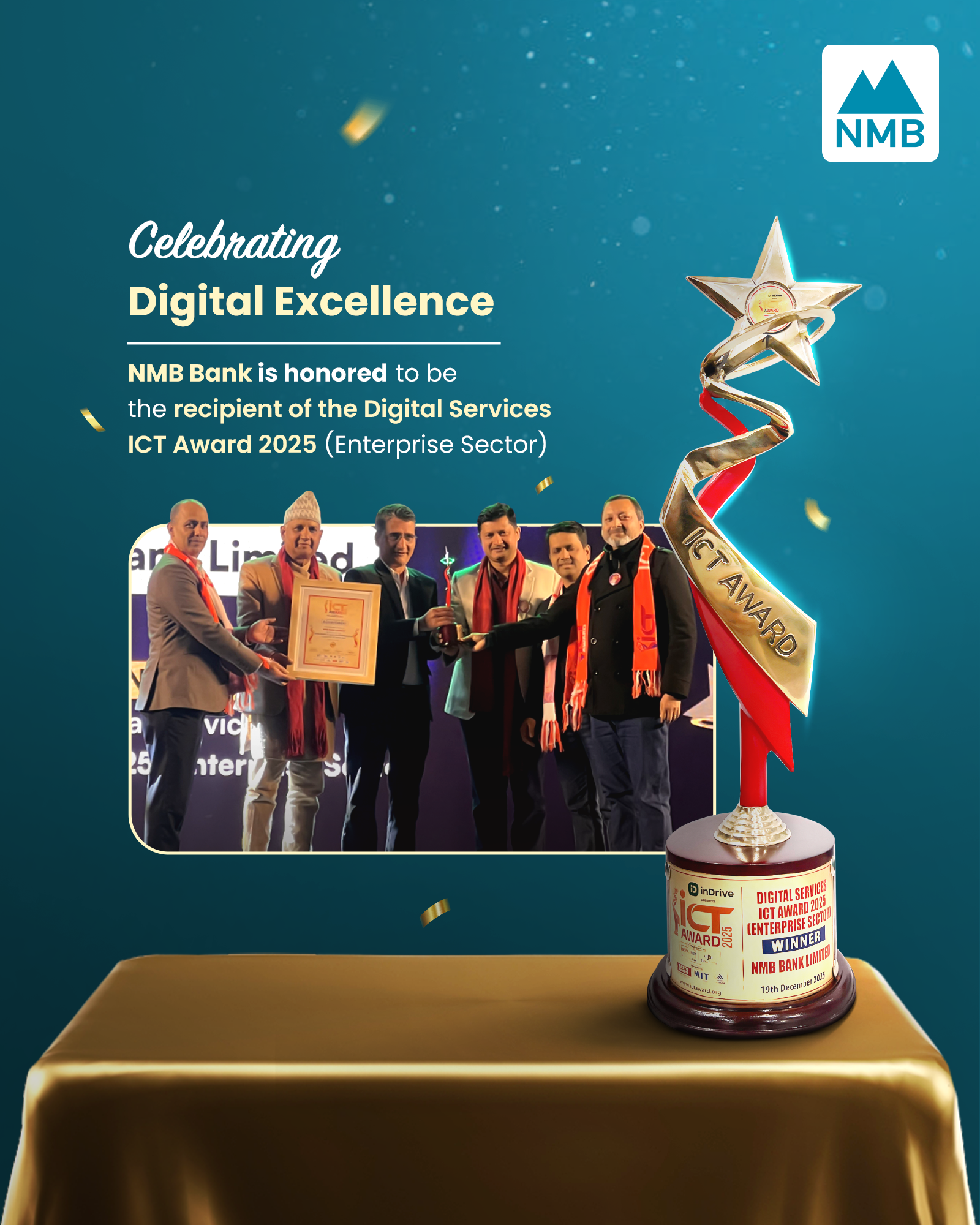 NMB Bank Limited Wins Digital Services ICT Award 2025 (Enterprise ...