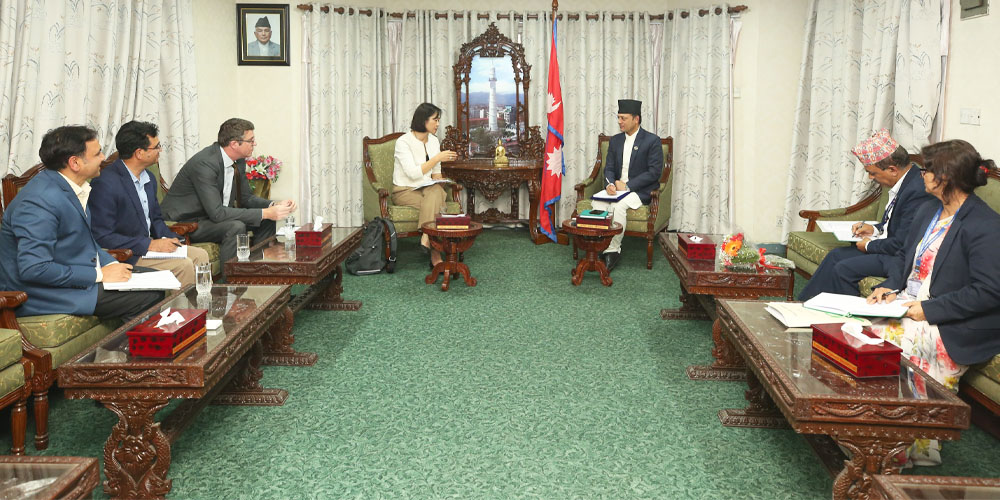 सभामुख डीपी अर्याल र यूएनडीपी प्रतिनिधिबीच शिष्टाचार भेट