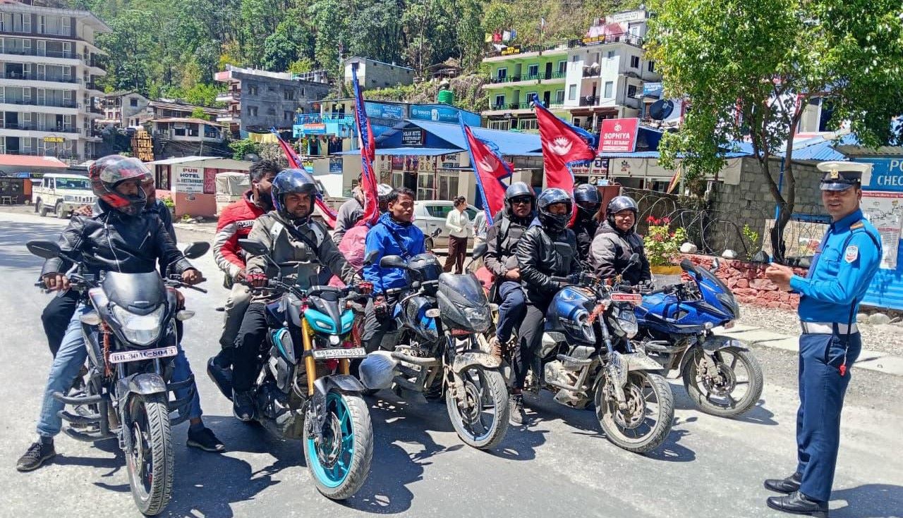 म्याग्दीमा ९ महिनामा ४ हजारभन्दा बढी सवारी कारबाही, ४१ लाखभन्दा बढी जरिवाना असुल