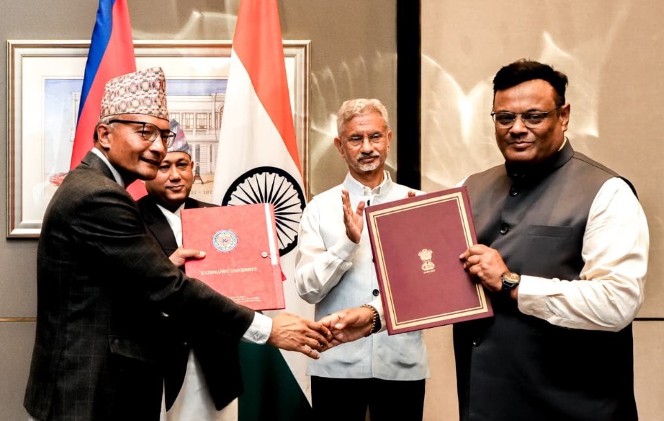 नेपाल–भारत सम्बन्ध सुदृढ गर्न तीन बुँदे संयुक्त घोषणा, मन्त्री शिशिर खनाल र जयशंकरबीच भेटवार्ता