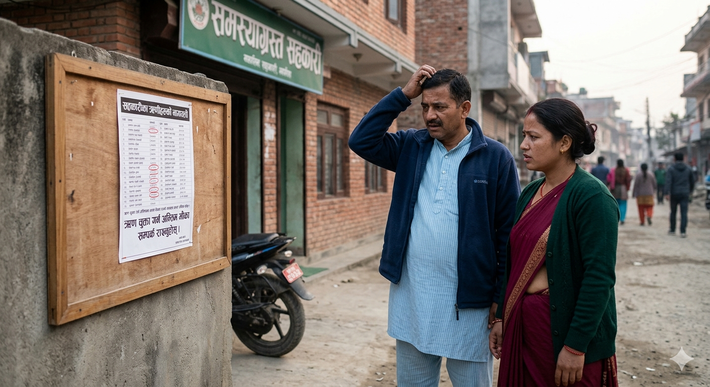 समस्याग्रस्त दुई सहकारीका १३२ ऋणीको नाम सार्वजनिक, ऋण चुक्ता गर्न आग्रह