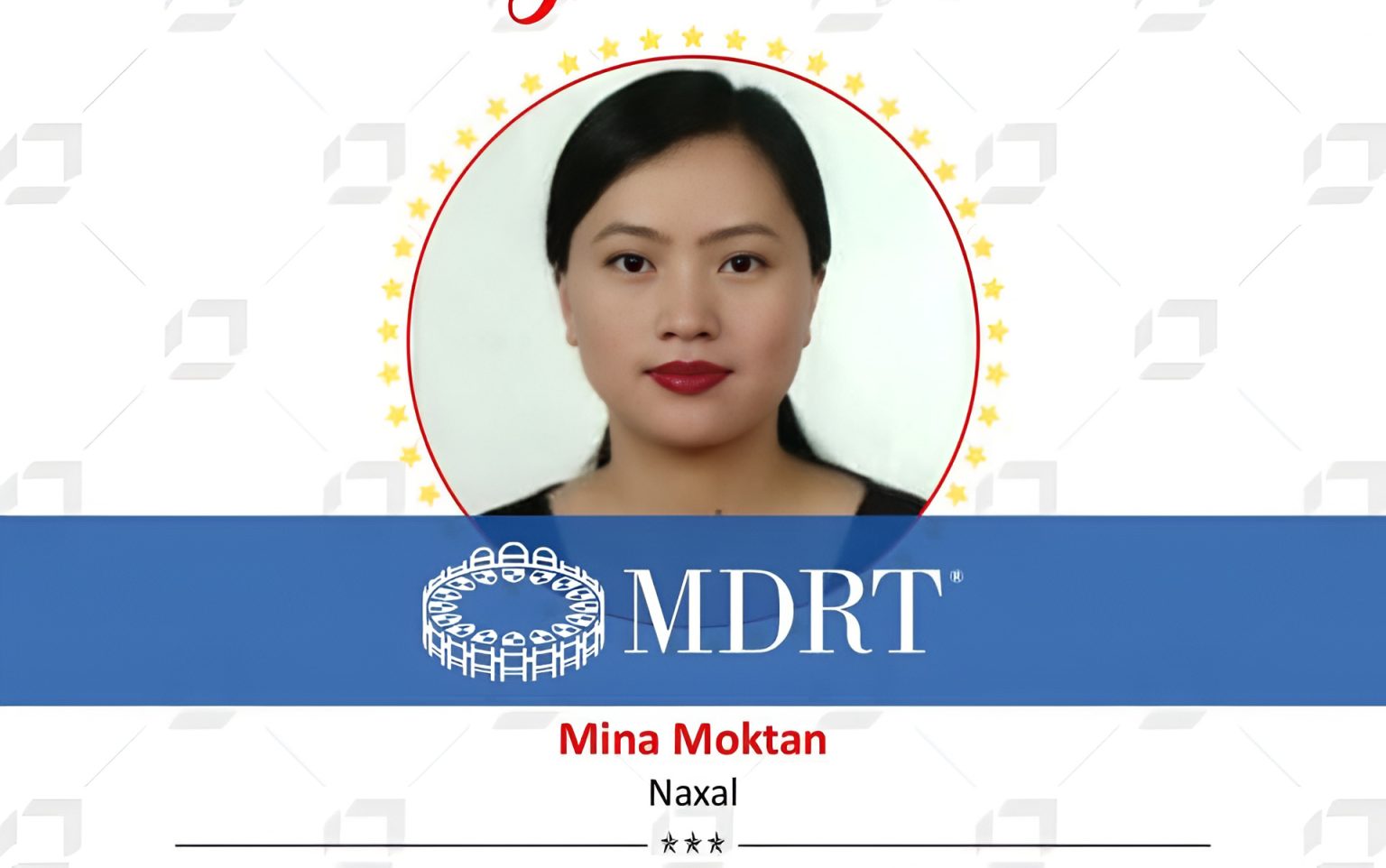 आइएमई लाइफकी मिना मोक्तान ६ महिनामै एमडिआरटी २०२७ मा क्वालिफाई