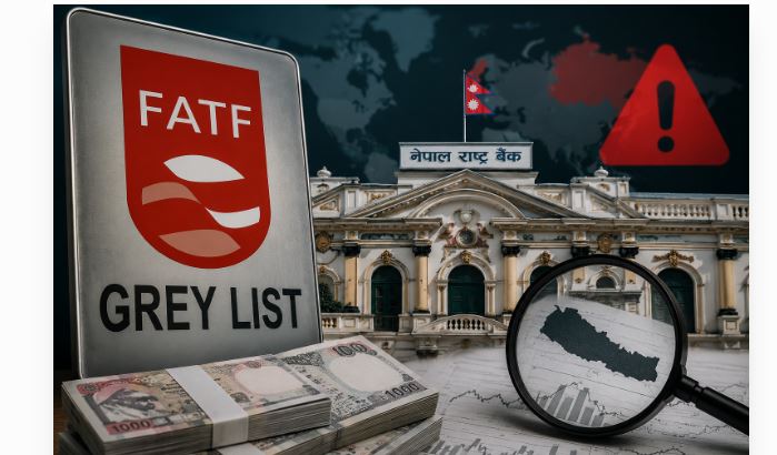 एफएटीएफको ग्रे लिस्टमै नेपाल यथावत, सुधार कार्यान्वयनमा कमजोरी औँल्याइयो
